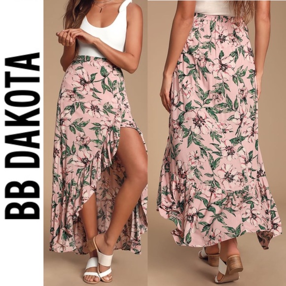 Jack by BB Dakota Dresses & Skirts - 🆕 Jack by BB Dakota Blush Tropical Maxi Skirt